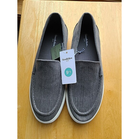 Goodfellow & Co Men's Gabe Casual Canvas Fashion Slip-Ons shoes Gray Size 9 1/2 - Picture 1 of 5